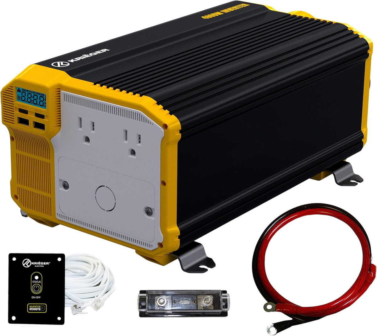 1500 Watt 12V Pure Sine Inverter with Dual AC Outlets & USB Z216