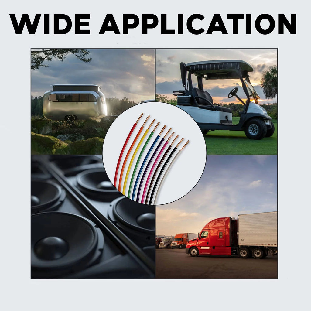 12 Gauge Automotive Primary Wire 500ft 6 Color Bundle Set L680472
