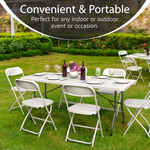 6 Feet Foldable Table with Steel Legs E603