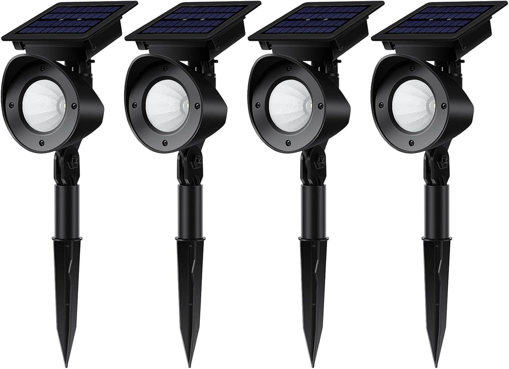 Waterproof 360° Adjustable Solar Spot Lights 4 Pack Warm White F8908
