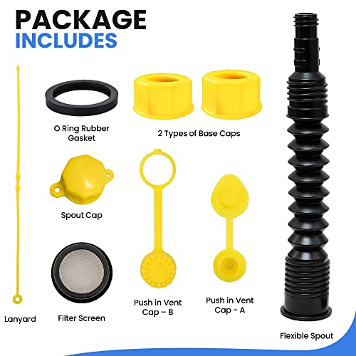 Universal Gas Can Spout Replacement No Spill Nozzle M267644