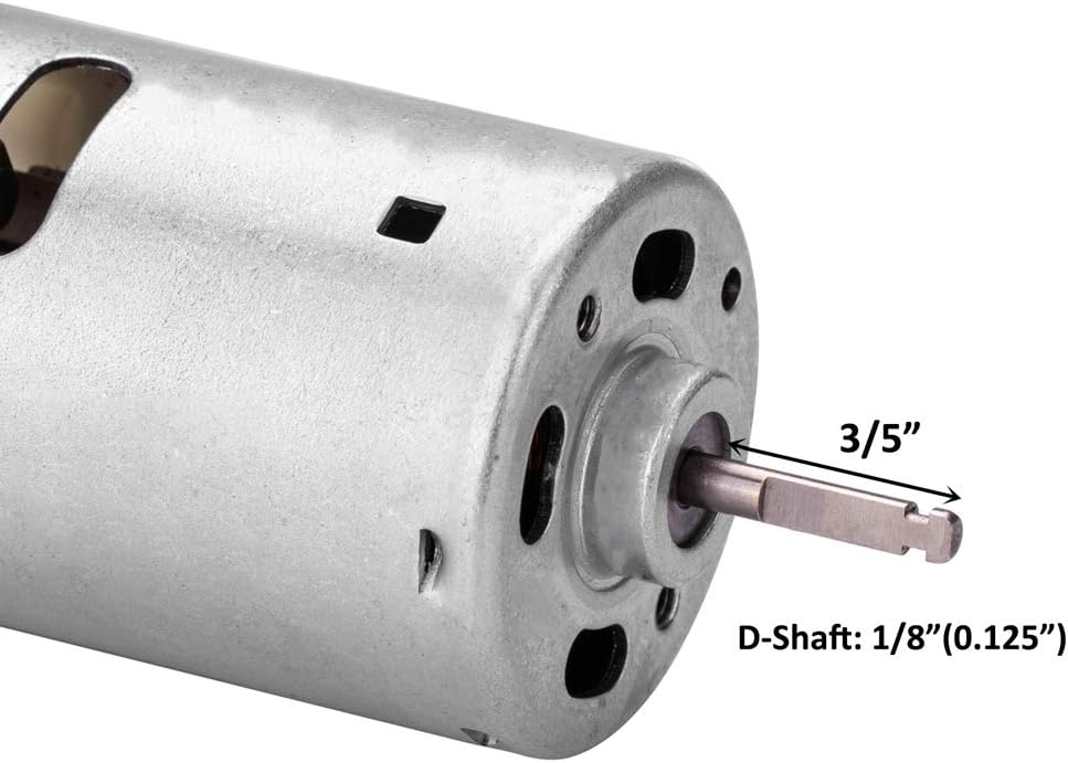 12 Volt Power Fan Vent Replacement Motor with D-Shaft C743