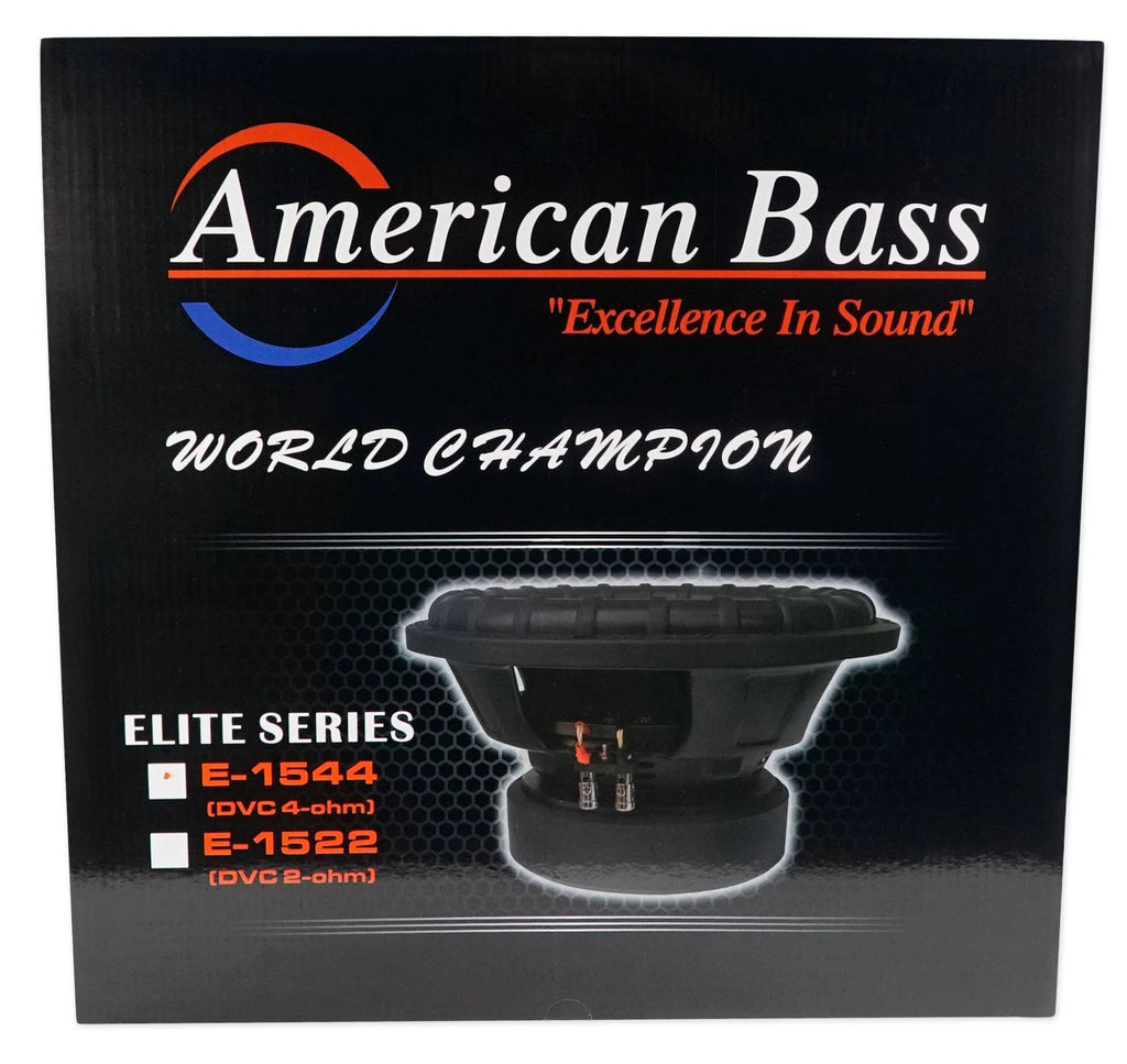1200 W RMS 15 inch DVC 4-ohm Black Subwoofer Z206