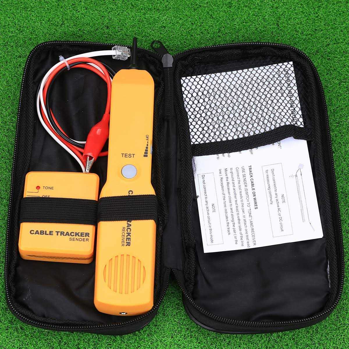 Cable Finder Tone Generator Probe Tracer RJ11 Wire Tracker Network Tester Kit W71550