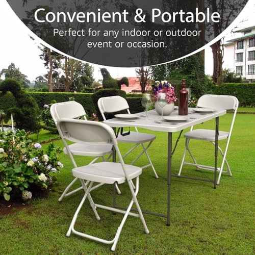 6 Feet Foldable Table with Steel Legs E603