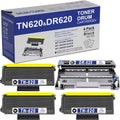 Compatible TN620 Toner Cartridge and DR620 Drum Unit 4-Pack Q327273