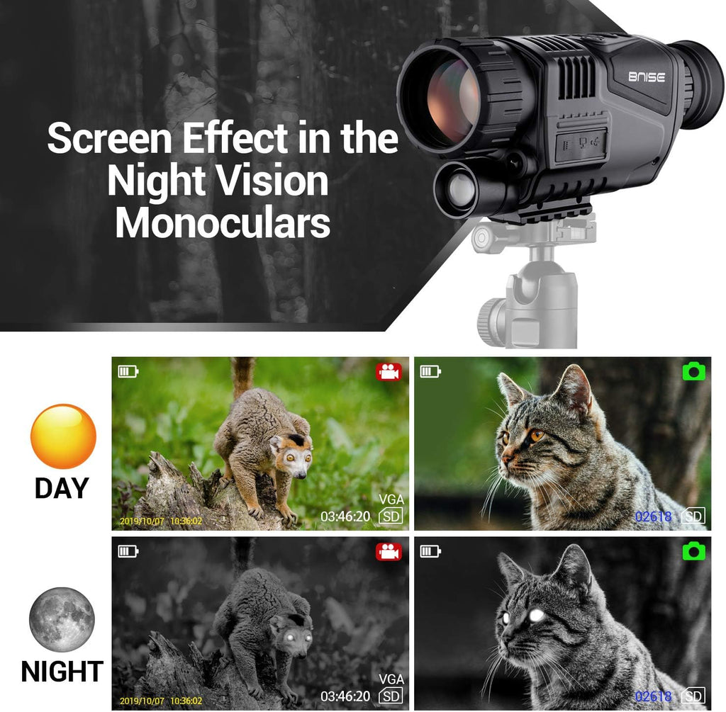 Digital Night Vision Monocular Infrared Camera 8X40 HD R709