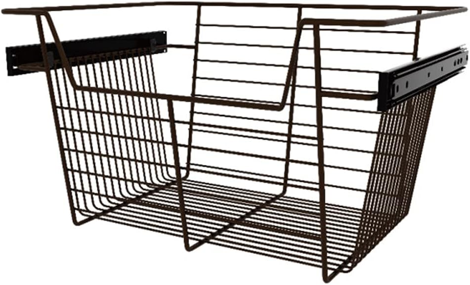 Bronze Wire Pullout Storage Basket Organizer (3 Pack) O9213