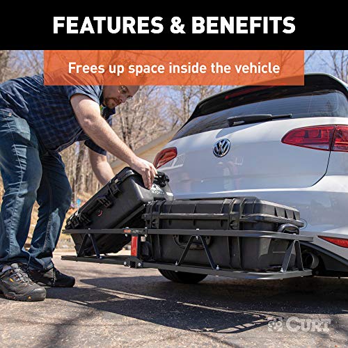 48 x 20-Inch Black Steel Cargo Carrier I273599