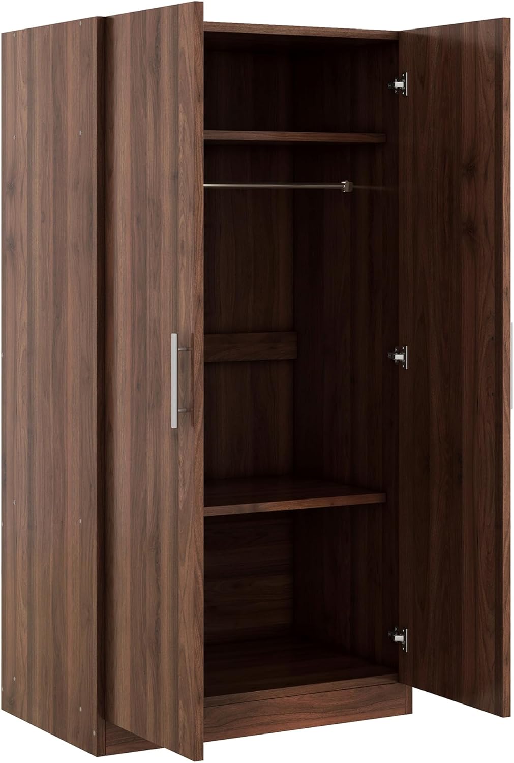 2-Door Wooden Wardrobe Armoire with 3 Storage Shelves H933