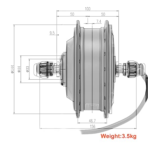 36V 350W 48V 500W Brushless Gear Hub Motor Kit M928