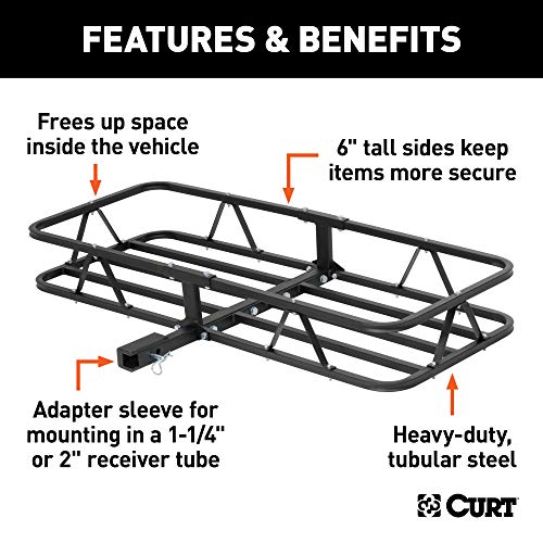 48 x 20-Inch Black Steel Cargo Carrier I273599