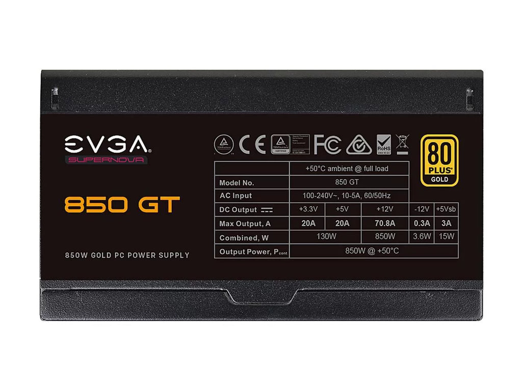 850W 80 Plus Gold Fully Modular Power Supply Q610096