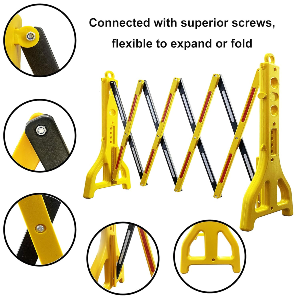 Expandable Water Filled Plastic Safety Barrier M5244