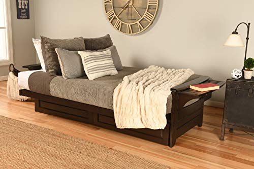Full Size Futon with Storage Drawers in Espresso Finish X89148