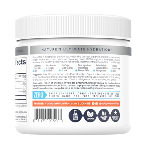 Unflavored Electrolyte Powder Drink Mix, 50 Servings P930531