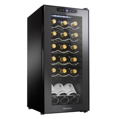 18 Bottle Single Zone Compressor Wine Cooler Z723