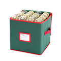 Green 12 x 12 Inch 4 Layer Christmas Ornament Storage Box U9193
