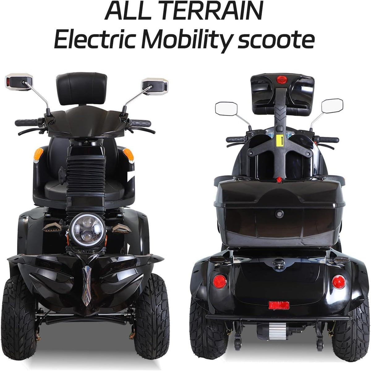 Heavy Duty 4 Wheel Mobility Scooter with 1000W Motor P23463