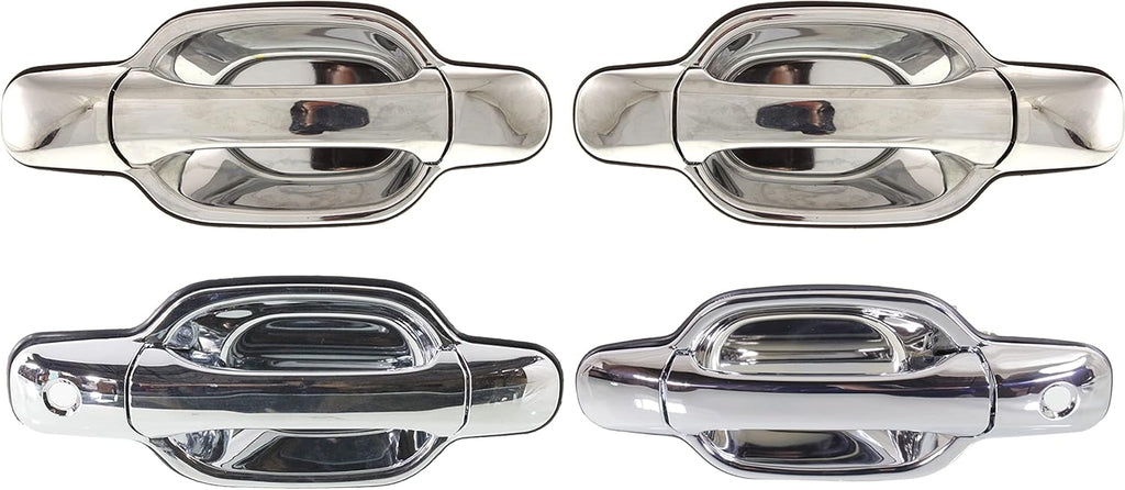 Chrome Exterior Door Handle Set of 4 I473967