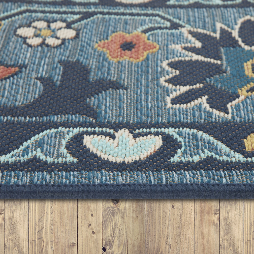 Indigo Blue 7' x 10' Outdoor Rug S695