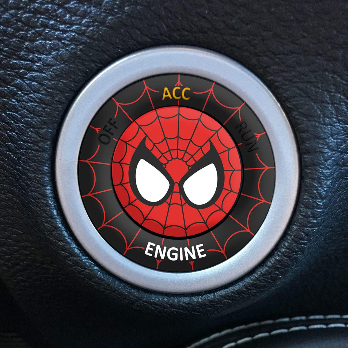 Engine Start Stop Button Overlay Ruby Red Sticker Emblem U5156