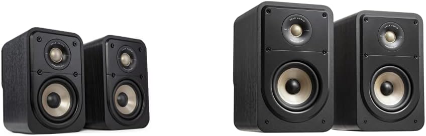 Black Surround Loudspeaker Pair with 1" Tweeter & 4" Woofer B86724