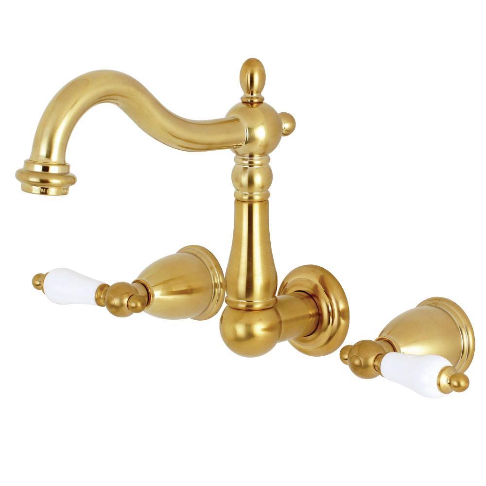 Polished Chrome Wall Mount Bathroom Faucet Y664