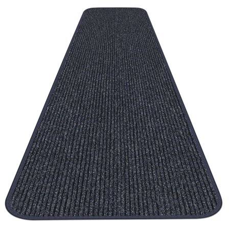 Stormy Blue 3' x 20' Heavy-Duty Carpet Runner D989