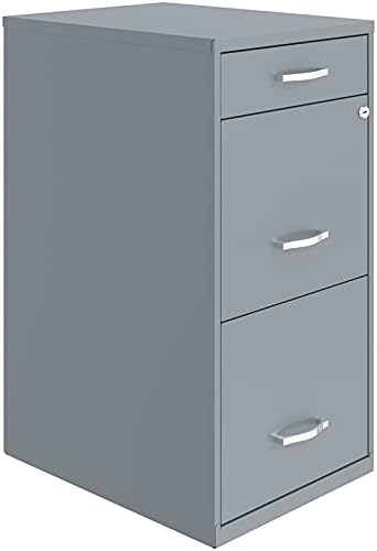 Black 3 Drawer Metal File Cabinet M962293