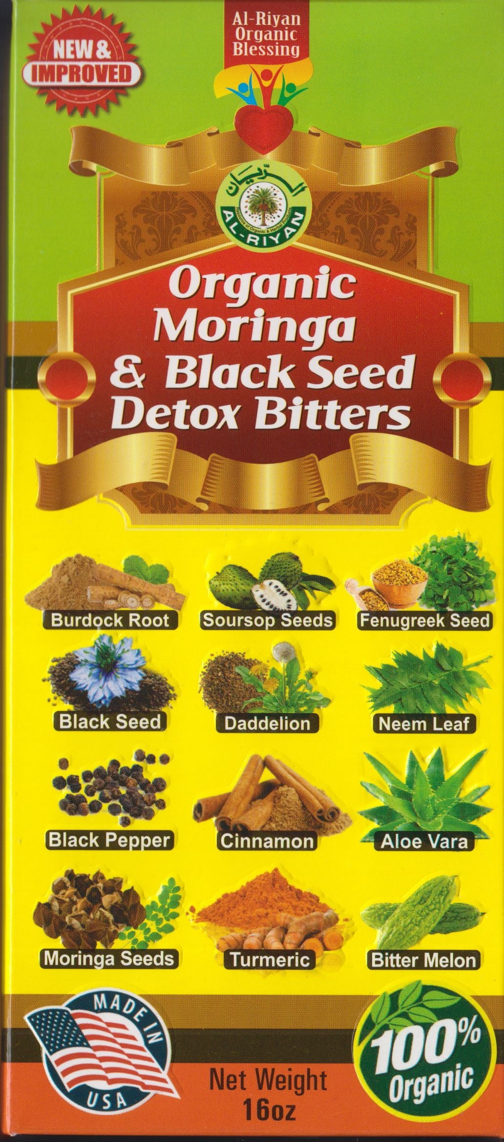 Moringa & Black Seed Detox Bitters I83341