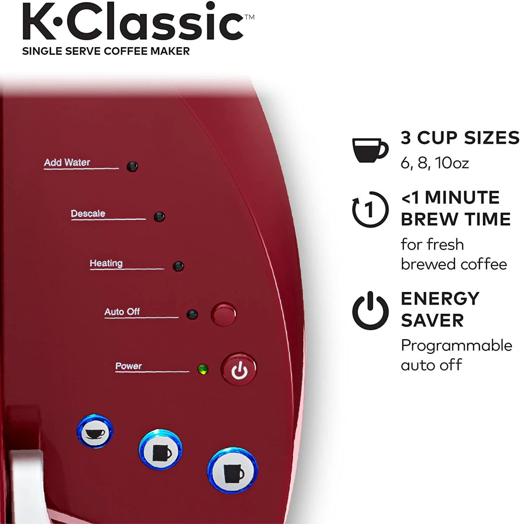Single Serve Coffee Maker, 6 to 10 oz. Brew Sizes D81324