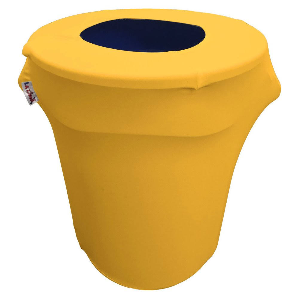 Yellow Stretch Spandex Trash Can Cover M981606
