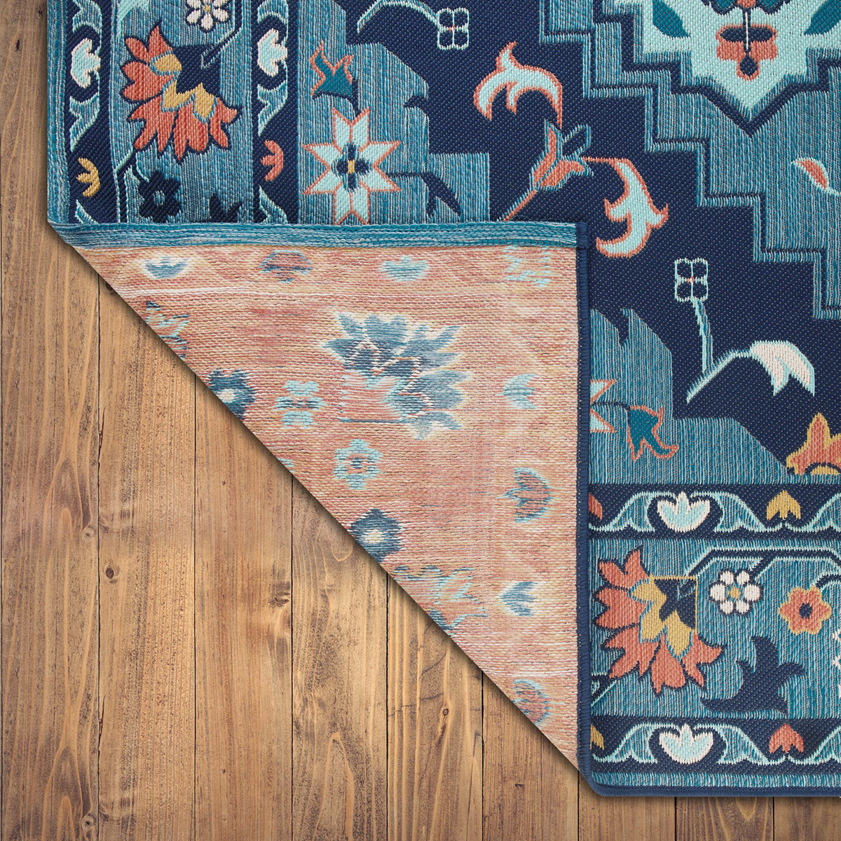 Indigo Blue 7' x 10' Outdoor Rug S695