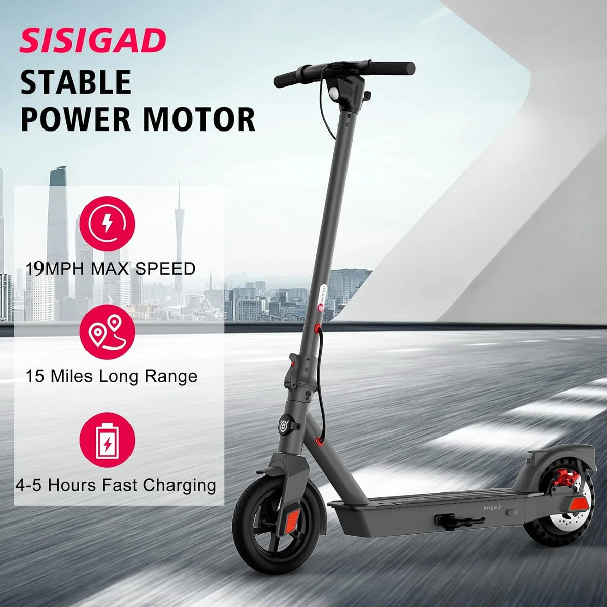 Electric Kick Scooter 300W Motor 8.5 Tires Portable Folding R556