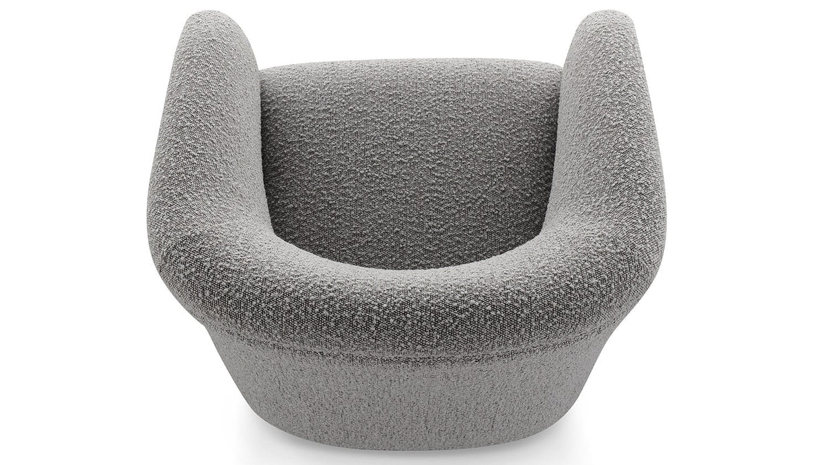 Dark Grey Polyester Loveseat with Side Bags F948