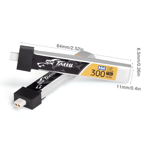 300mAh 1S 3.8V 75C FPV Lipo Battery with BT2.0 Plug E813