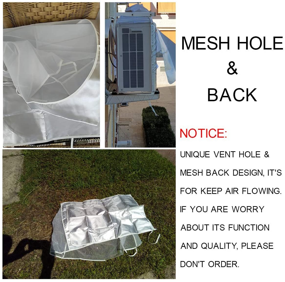Air Conditioner Cover with Vent Hole J44911