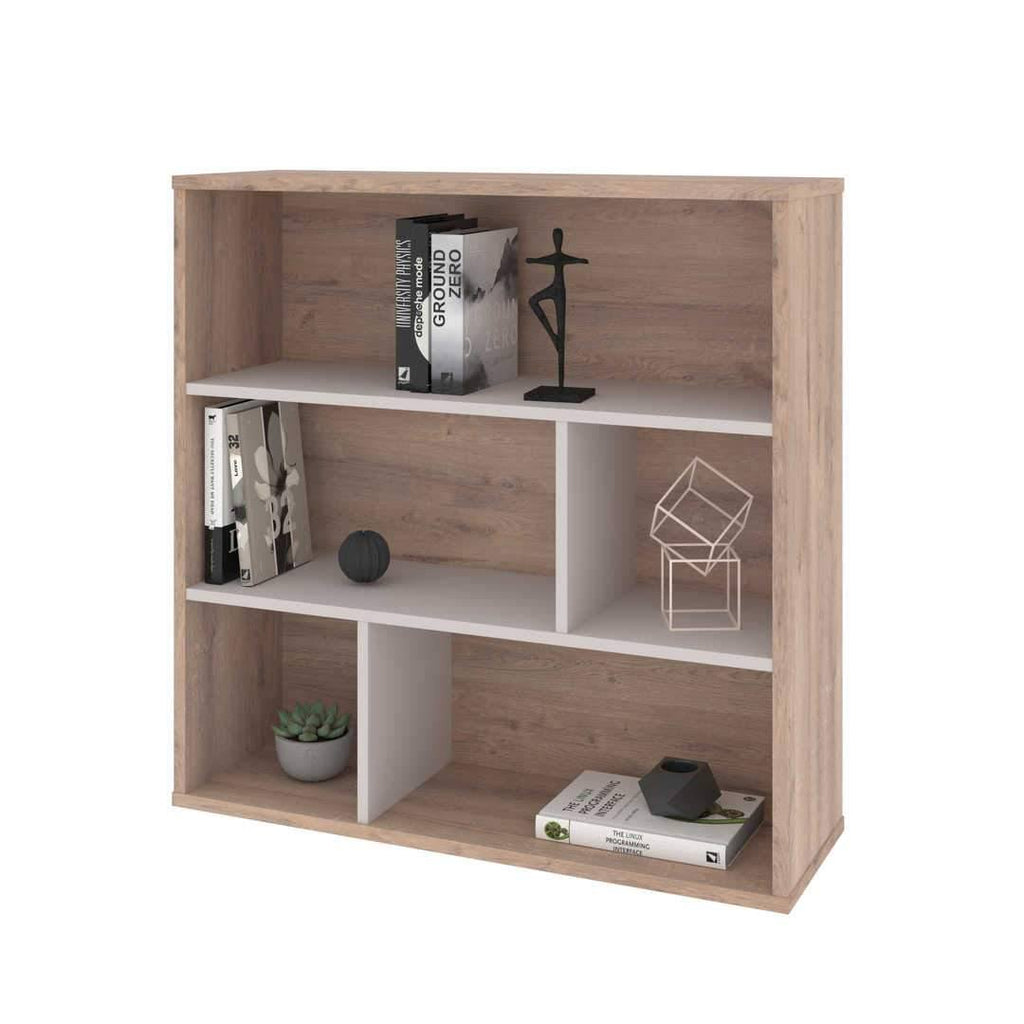 White Asymmetrical Shelving Unit V239