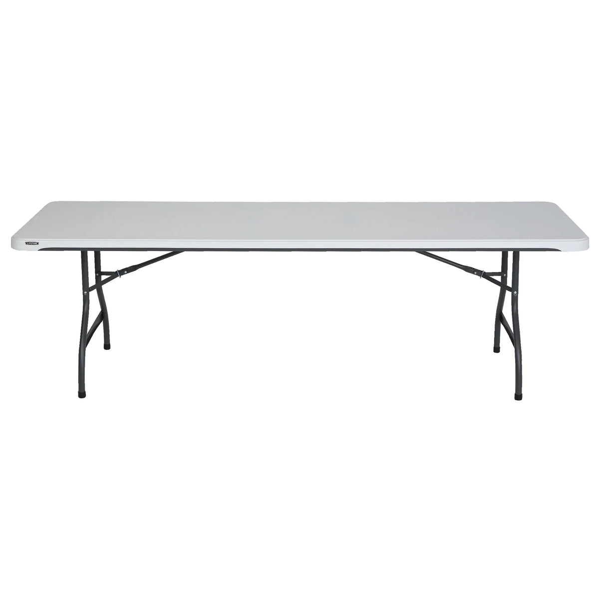 White Granite 8 Foot Rectangle Folding Table S259347
