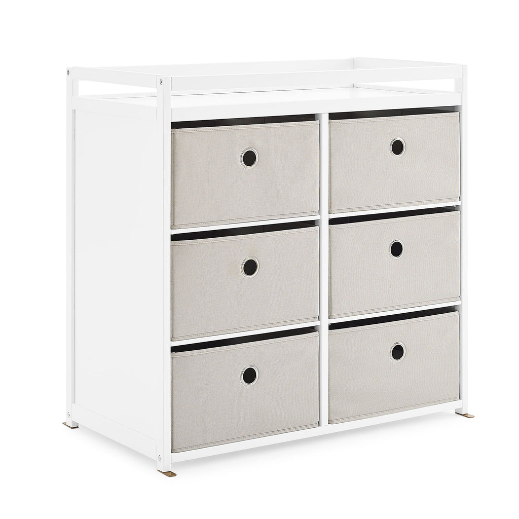 Changing Table with Fabric Bins K84148