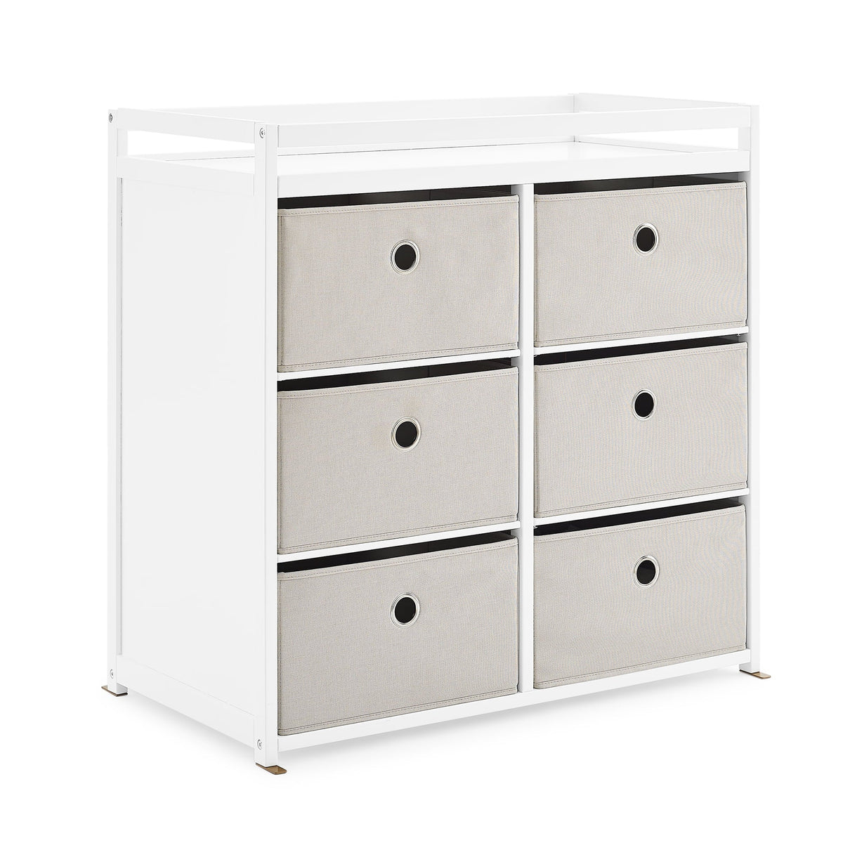 Changing Table with Fabric Bins K84148