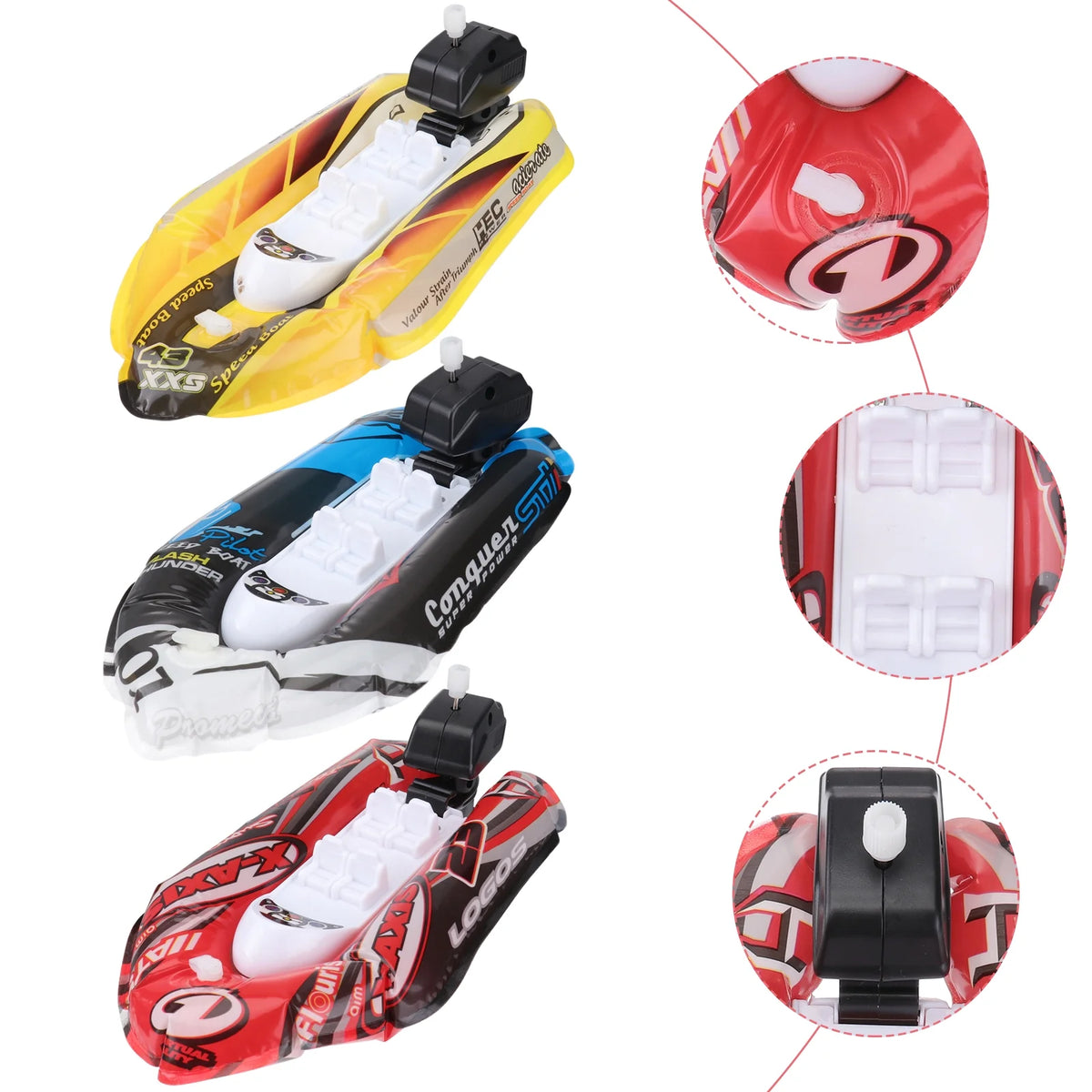 3pcs Mini Inflatable Paddle Boat Bathing Toy Z79886