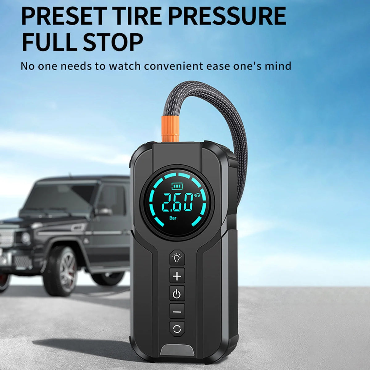 Portable Air Compressor with 150 PSI Tire Inflation C3034