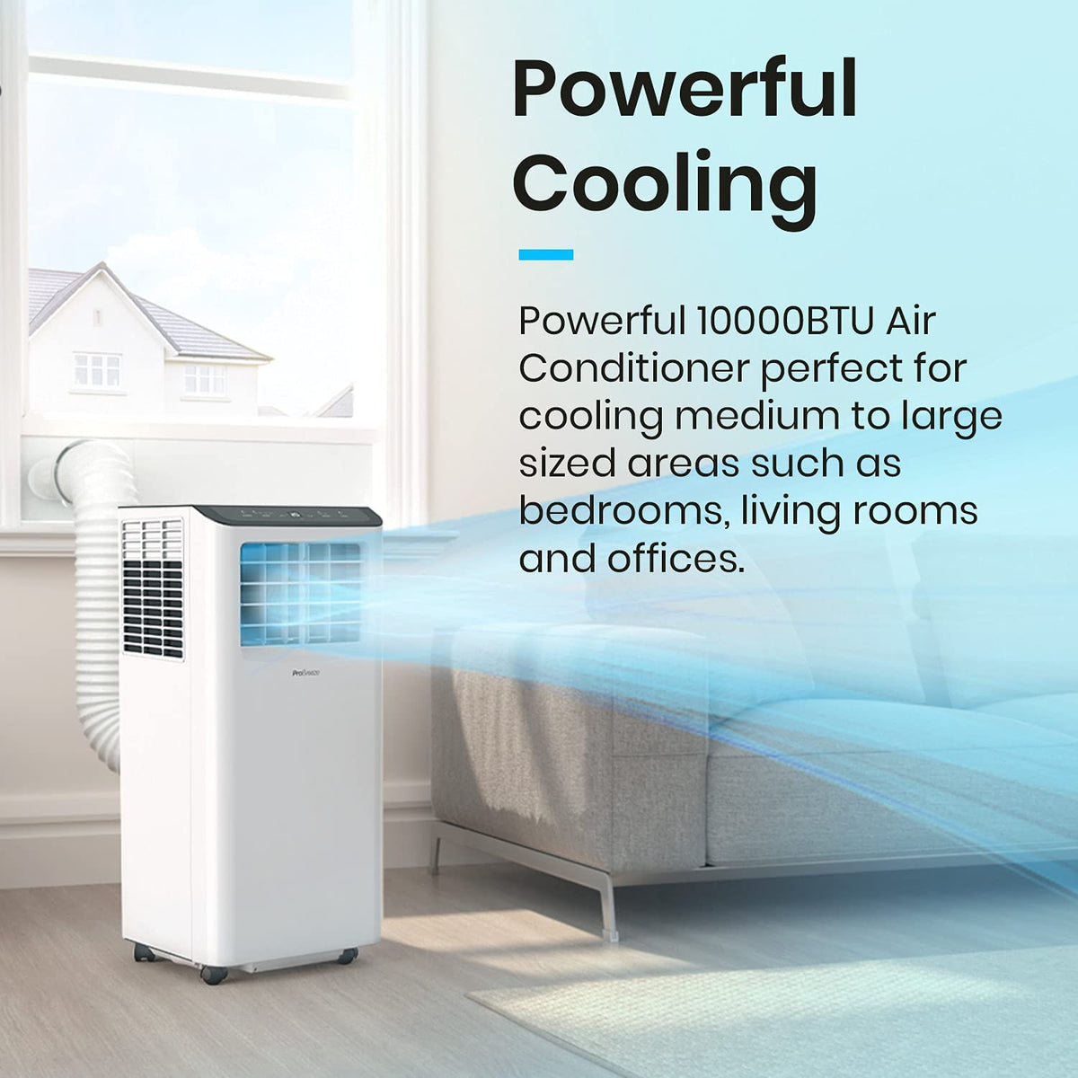 4 in 1 Portable Air Conditioning Unit with Fan, Dehumidifier, Window Venting Kit K679661