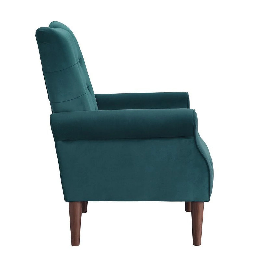 Teal Velvet Accent Chair B72309