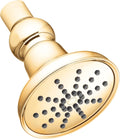 Polished Brass 2.5 GPM Round Showerhead, Pack of 2 O9016