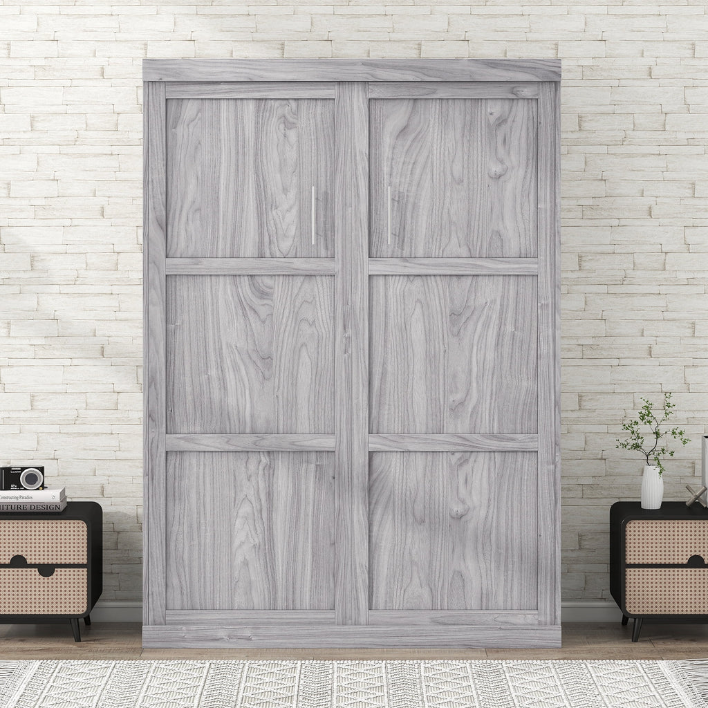 Pine Wood Full Size Murphy Bed O3716