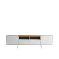 White TV Stand with 6 Shelves Z234863