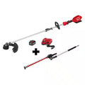Lithium Ion Brushless Cordless String Trimmer Kit with Hedge Trimmer Attachment R166